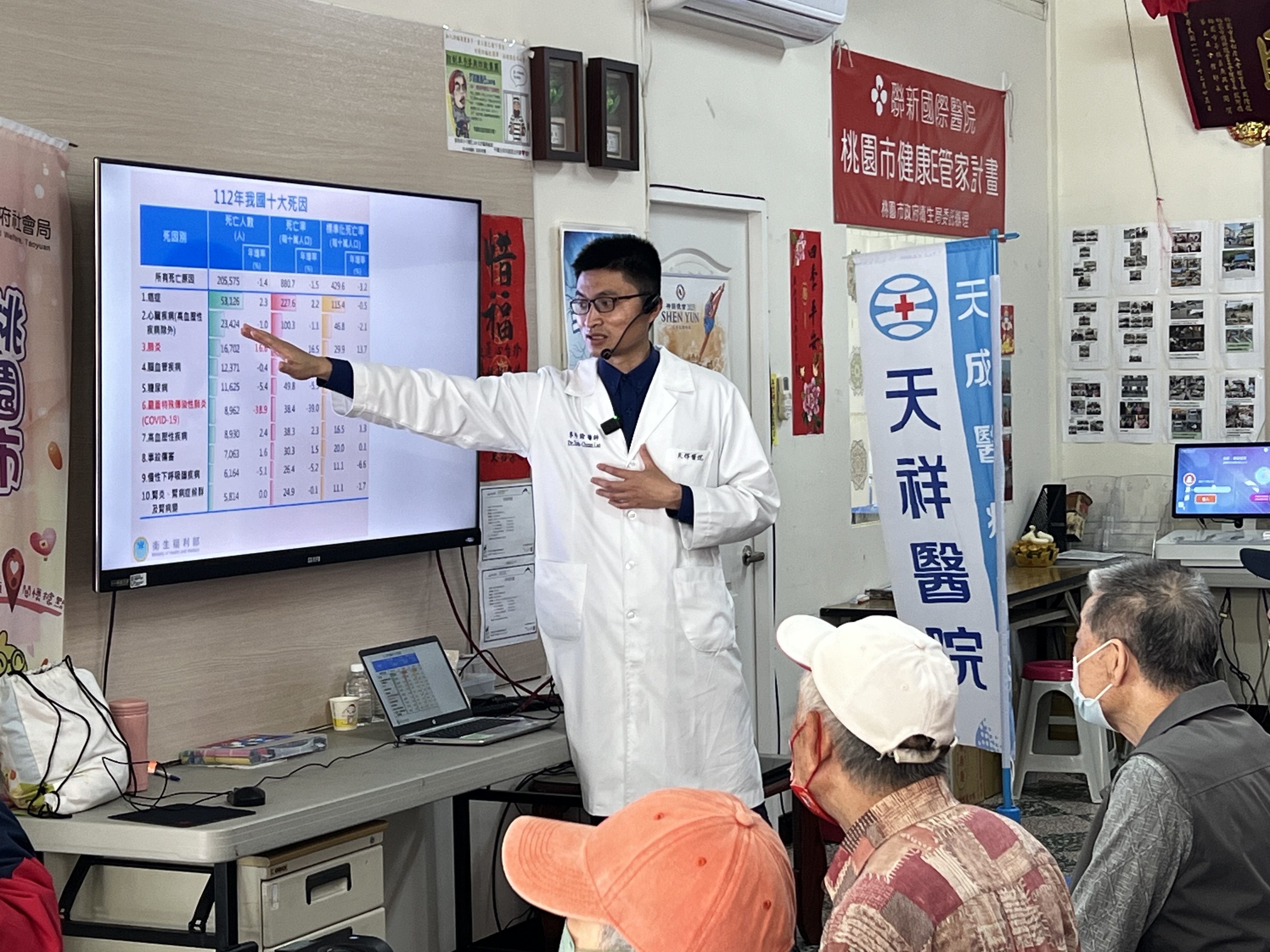 地點:廣興里辦公處 主講:心臟內科李修銓醫師 主題:動脈粥狀硬化與心肌梗塞