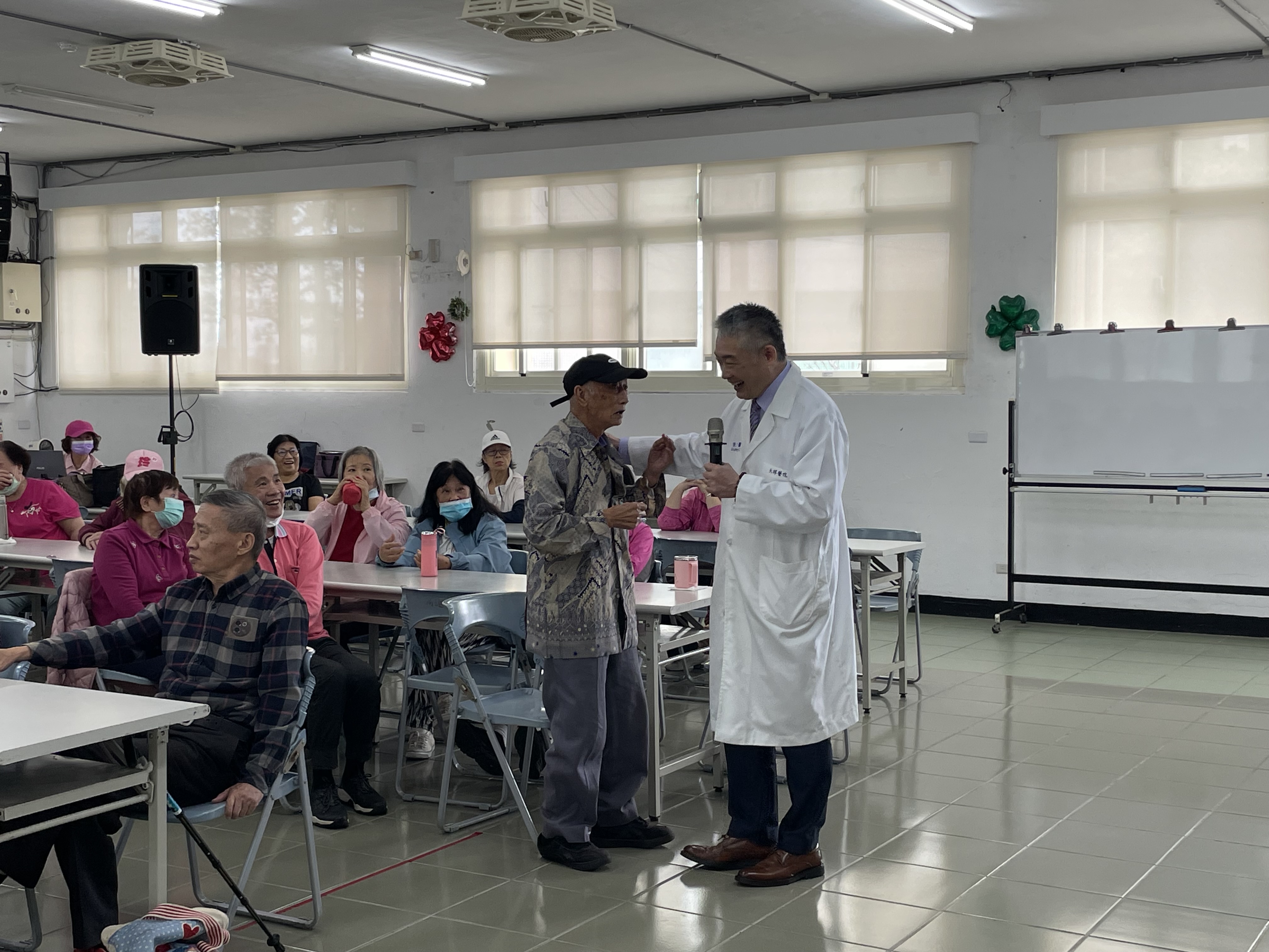 地點：高連社區關懷據點 主講：張漢隆副院長 主題:疝氣微創手術